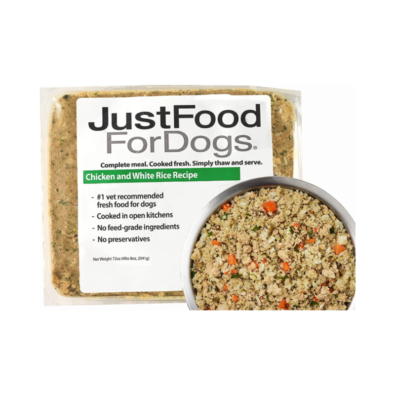 Just Food For Dogs Complete Meal Chicken and White Rice 18 Oz Pets Shop